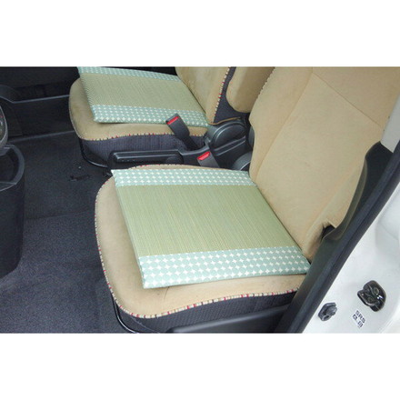 車用クッション カークッション クッション い草クッション 抗菌防臭 消臭 マーブル半Pマチ付シート グリーン