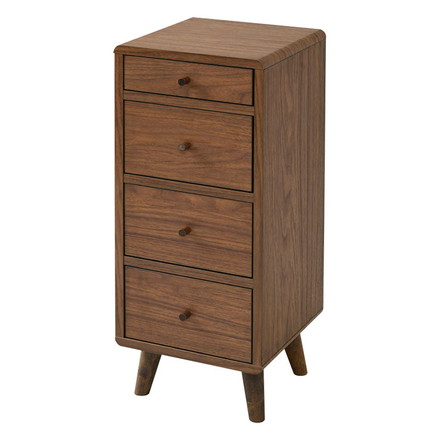 チェスト 北欧 スリム 幅30 奥行32 高さ73.5 引き出し 収納 4段 リビング収納 ラック スリムラック