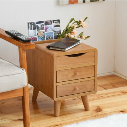 チェスト サイドチェスト スリム 幅30 奥行39 引き出し 収納 リビング収納 ラック 北欧 木目 木製 一人暮らし