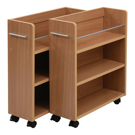 クローゼット 収納 ラック 本棚 2個セット 幅19 奥行58 キャスター付き ワゴン 整理 隙間 家具 押入れ 収納