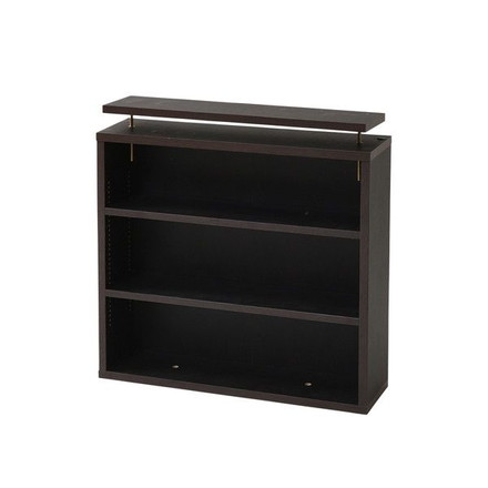 1cmピッチ 薄型 大容量 文庫本ラック 上置き 幅60 本棚 壁面収納 突っ張り 木製 コミックラック 本収納