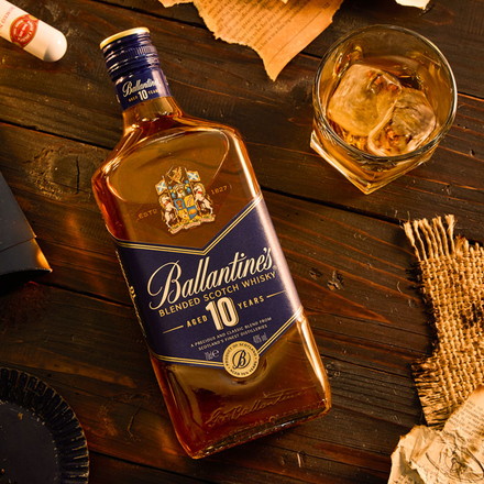 スコッチの宝石 バランタイン10年 プチギフト 手土産 ラッピング済 ウィスキー scotch whisky スコッチ スコットランド バランタイン Ballantine 10年