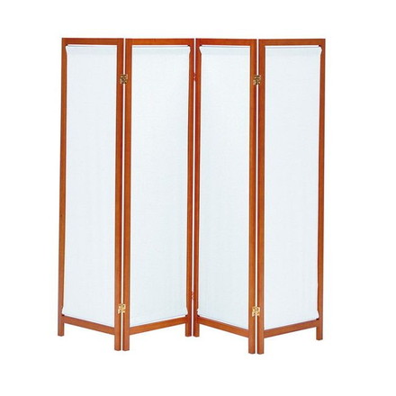 木製スクリーン 帆布 仕切り 間仕切り HT-4 帆布スクリーン 3連 パーテーション スクリーン 木製 衝立 目隠し