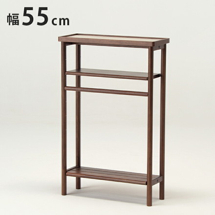 【日本製 バスラック ウォルナット材】 ウォールナットラック シェルフ オープンラック オープンシェルフ ウレタン塗装