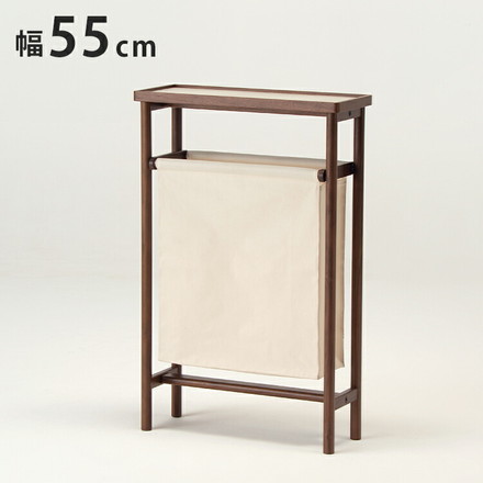 【日本製 ランドリーラック ウォルナット材】 ウォールナット ランドリーバッグタオル掛け 洗濯物 ウレタン塗装 木製