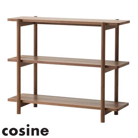 【cosine リビングシェルフ 85 ウォルナット】 コサイン 日本製 旭川家具 国産 収納 収納ラック