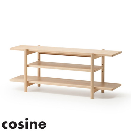 【cosine TVボード メープル】 幅125cm LS-04NM コサイン 日本製 旭川家具 収納 収納ラック