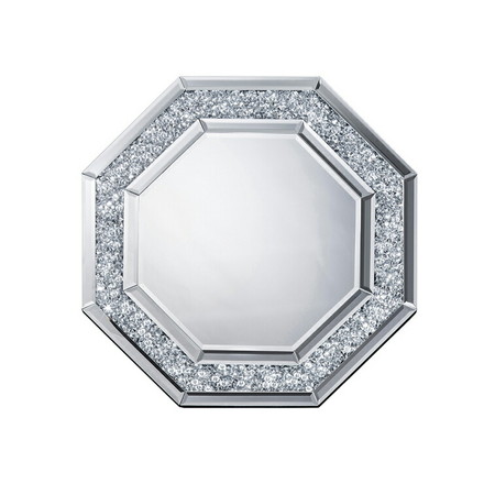 鏡 壁掛け 卓上 ２way ミラー クロシオ 八角ミラー ダイヤ ミラー