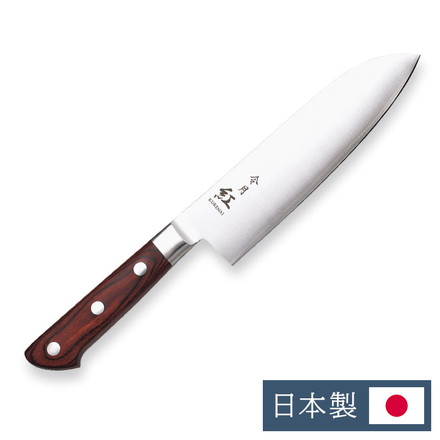 カクセー CR-011 令月紅 三徳170mm 切れ味 長持ち 錆びにくい モリブデンバナジウム鋼 ステンレス