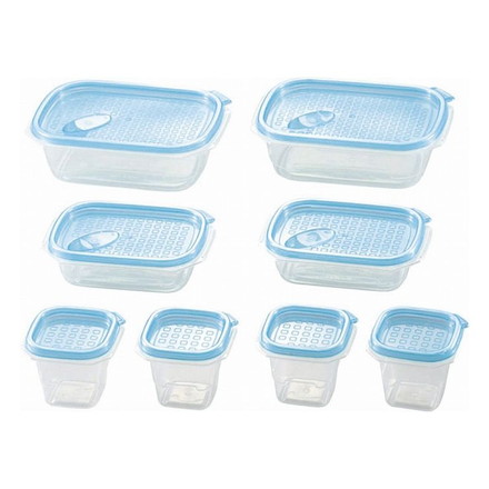 クリアブルーコンテナ ワンタッチ 8PCS CB-8PC