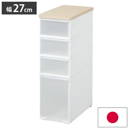 ライクイット ( like-it ) キッチン収納 耐熱木天板 ストッカー ワイド