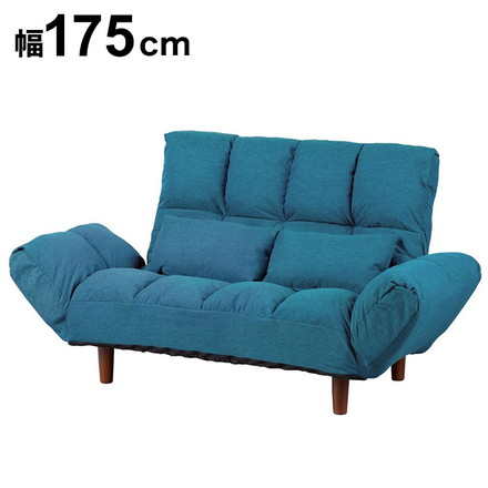 カウチソファー ファクトIV BL ソファ ソファー 2人掛け コンパクト リクライニング シンプル カウチソファ