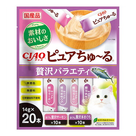 いなば ピュアちゅ~る 贅沢バラエティ 14g×20本