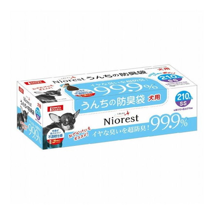 マルカン ニオレスト 犬用 うんちの防臭袋 SSサイズ 210枚 うんち袋 うんち処理袋 エチケット袋 マナー袋 散歩 散歩袋 防臭 密封 犬 猫 ペット用