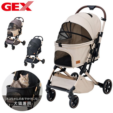 ジェックス OSOTO GRACE QC2 ペットカート カート キャリー 折りたたみ バギー ハウス オソト グレース 通院 お出かけ お散歩 旅行 犬用 小型犬 猫用 多頭 GEX キャメル