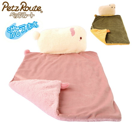 ペッツルート 蓄熱綿入りほかほかまくらケット うさぎ