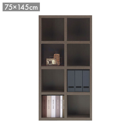 フナモコ ラチス ミドルタイプ シェルフ FFR-75M レベッカオーク ブラウン 木目 シェルフ 棚 収納 家具