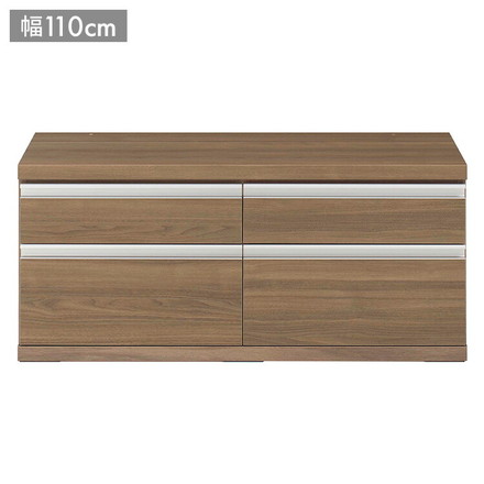 フナモコ ラチス ローチェスト FLG-110S ギャンビット グレージュ ブラウン 木目 シェルフ 棚 収納 家具