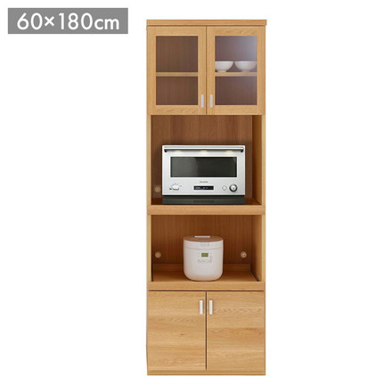 フナモコ スマートキッチン レンジボード SKC-61R キャナルオーク ナチュラル 幅60 高さ180cm