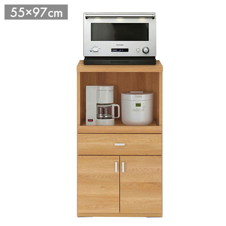 フナモコ スマートキッチン レンジカウンター SRC-55LC キャナルオーク 幅55 高さ97cm