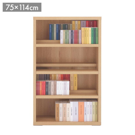 フナモコ コミックシェルフ ロータイプ CBC-76L キャナルオーク ナチュラル 木目 シェルフ 棚 収納 家具