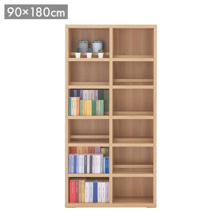 フナモコ コミックシェルフ ハイタイプ CBC-90T キャナルオーク ナチュラル 木目 シェルフ 棚 収納 家具