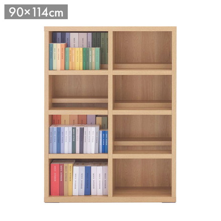 フナモコ コミックシェルフ ロータイプ CBC-91L キャナルオーク ナチュラル 木目 シェルフ 棚 収納 家具