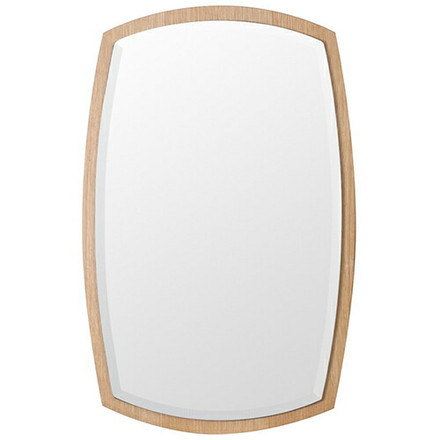 塩川光明堂 国産 ウォールミラー アルク No.2 NA ナチュラル ミラー 鏡