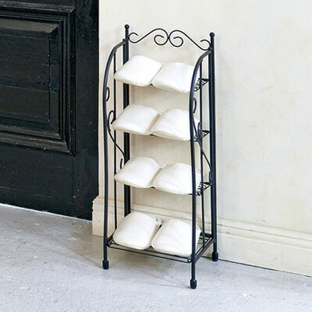 玄関ラック DEL SOL(デル・ソル) シューズラック スリッパラック 靴収納 玄関収納 ホワイト