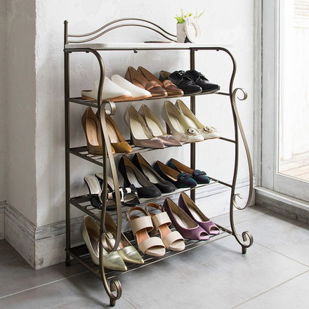 シューズラック Celestia(セレスティア) 3段 天板付き 収納 靴箱 シューズボックス 下駄箱 薄型 スリム