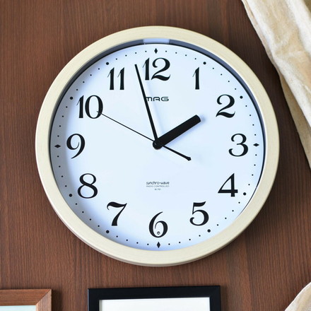 MAG マグ 電波時計 自動点灯 掛時計 トモル インテリア ウォールクロック 見やすい 子供部屋 オフィス 在宅