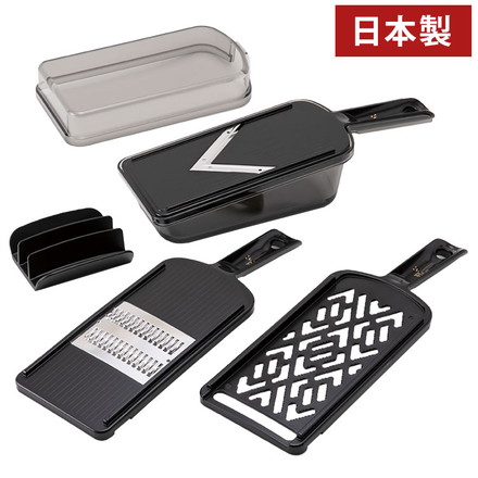 貝印 関孫六 調理器セット ガード付き レギュラー DH3333 おろし器 スライサー おろし金 食洗機可 関孫六 ステンレス刃 日本製 KAI