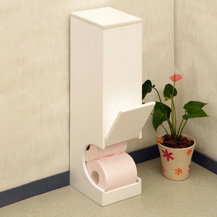 オスマック ロールペーパーラック スリム 収納 トイレ収納 トイレットペーパーラック 幅16cm 奥行16cm