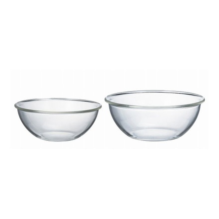 HARIO ハリオ 耐熱ガラス製浅型ボウル 2個セット MXPA-2806 満水容量M/2000ml L/2500ml レンジ調理 ミキシング用ボウル 食器 便利 耐熱ガラス製 浅型 ボウル 2個セット