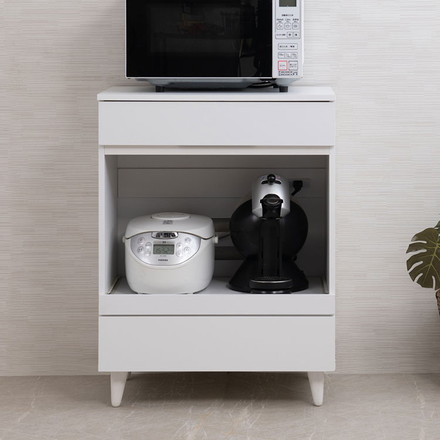 whiteliv キッチンカウンター 幅60 ビンテージ ヴィンテージ コンパクト 家電収納 家電ラック