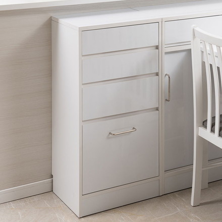 SIRO 引戸式カウンター下収納チェスト 幅45 4段 キッチン キッチン収納 ダイニング カトラリー カトラリー収納