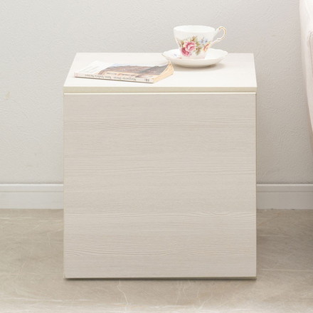 WW ダブルキューブボックス 扉タイプ 白 木製 ディスプレイ棚 飾り棚 収納ボックス ラック 台 収納ラック