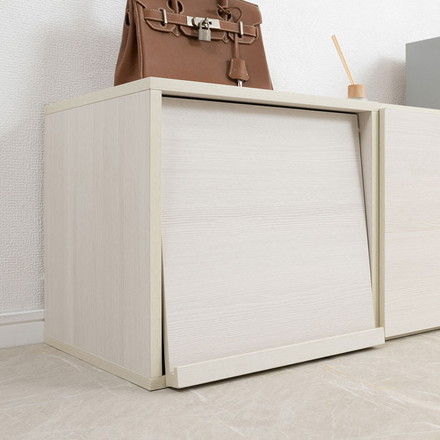 WW ダブルキューブボックス LPレコードタイプ 白 木製 ディスプレイ棚 飾り棚 収納ボックス ラック 台