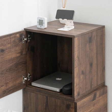 arizona キューブボックス 扉タイプ ディスプレイ棚 飾り棚 収納ボックス ラック 台 収納ラック レコード収納