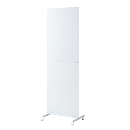 パーテーション 幅60 ホワイト マガジンラックタイプ キャスター キャスター付き マガジンラック 雑誌 薄型