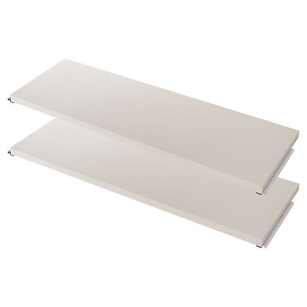 パーテーション専用棚板2枚組 幅120 ホワイト 衝立 家具 事務所 オフィス 間仕切り 仕切り 商談スペース 日本製