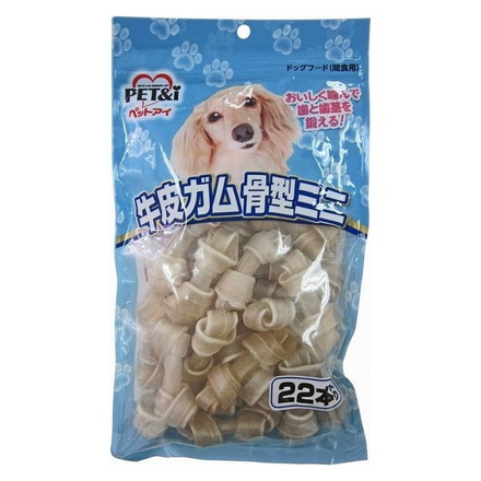 ペットアイ 牛皮ガム 骨型ミニ22本 ペットフード おやつ