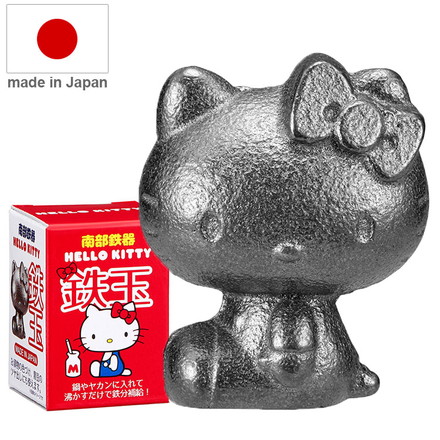オーエスケー 日本製 南部鉄玉 ハローキティ 南部鉄器 TBN-1 鉄玉子 鉄たまご 鉄分補給 鉄卵 ぬか漬け 漬物 色づけ ツヤ出し ぬか漬け容器に キャラクター サンリオ かわいい 可愛い