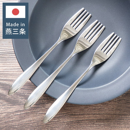 日本製 燕三条 ミディアムフォーク 3本セット 食洗機対応 ステンレス TSUBAME カトラリー セット 3本組 フォーク デザートフォーク