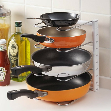 オークス 日本製 たてよこ収納フライパンラック KD1 キッチン 収納棚 省スペース おしゃれ