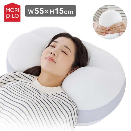 MORIPiLO モリピロ うもれる贅沢 もっちりビーズわたまくら 包み込まれる形状 抗菌防臭 マクラ まくら