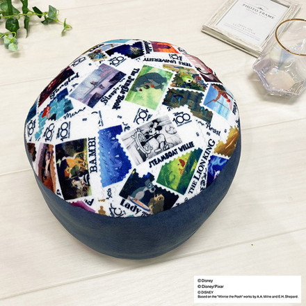 ディズニー 100周年デザイン パフクッション スタンプ ミニクッション 小型クッション 大人用 子供用 兼用