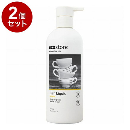 【単品2個セット】 ディッシュウォッシュ リキッド ポンプレモン 350mL エコストア ecostore