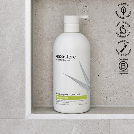 【単品2個セット】 ecostore ボディウォッシュ レモングラス&ライムリーフ 900mL エコストア ボディウォッシュ ポンプタイプ 自然 爽やか
