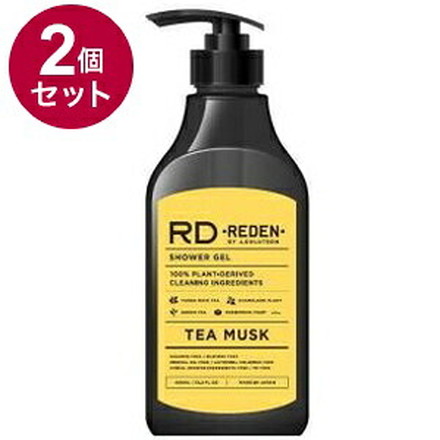 【単品2個セット】 リデンボディソープ ティームスク450ml REDEN ボディソープ ヒアルロン酸 メンズ 男性用 レモン レモングラス 爽やか オイリー 脂性肌 乾燥肌 保湿 体臭